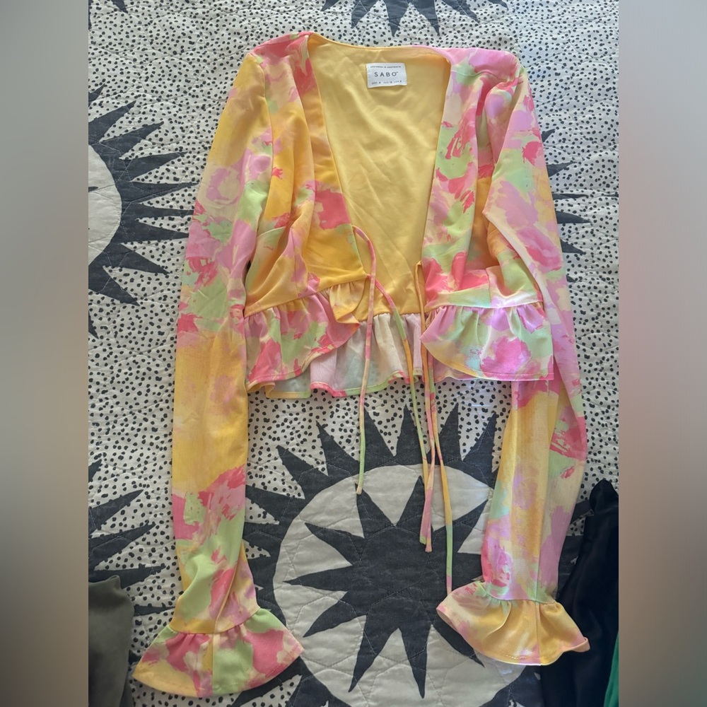 SABO Skirt Khara Frill Top - Size M
